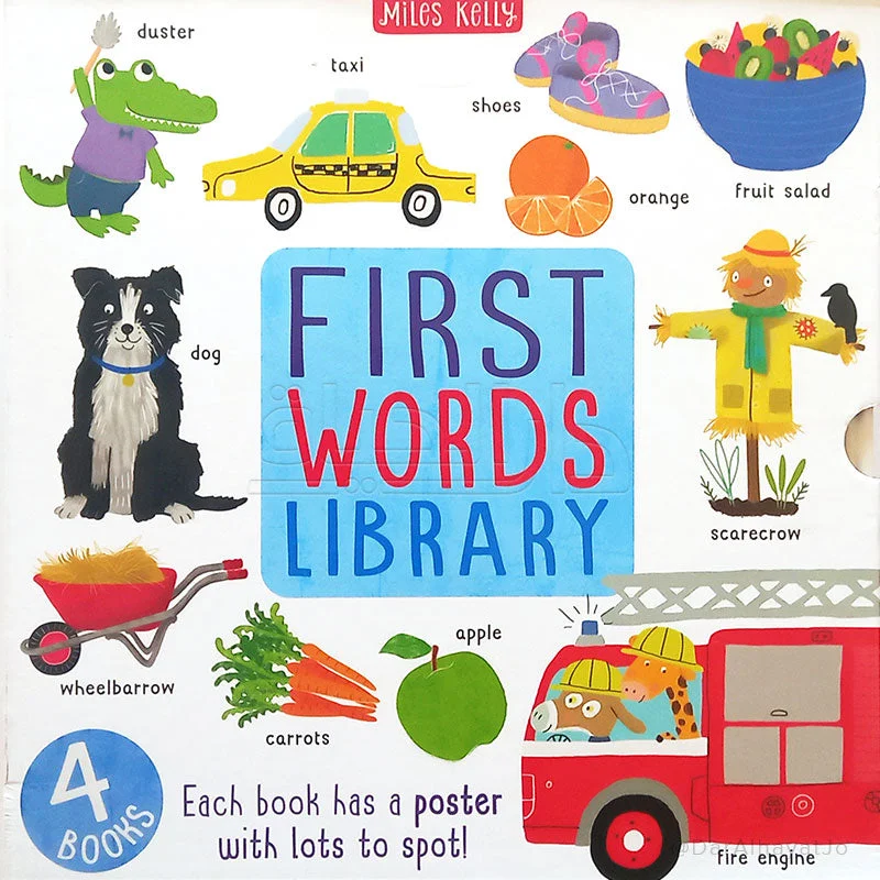First Words Library - Wonderful Words (4 Books)