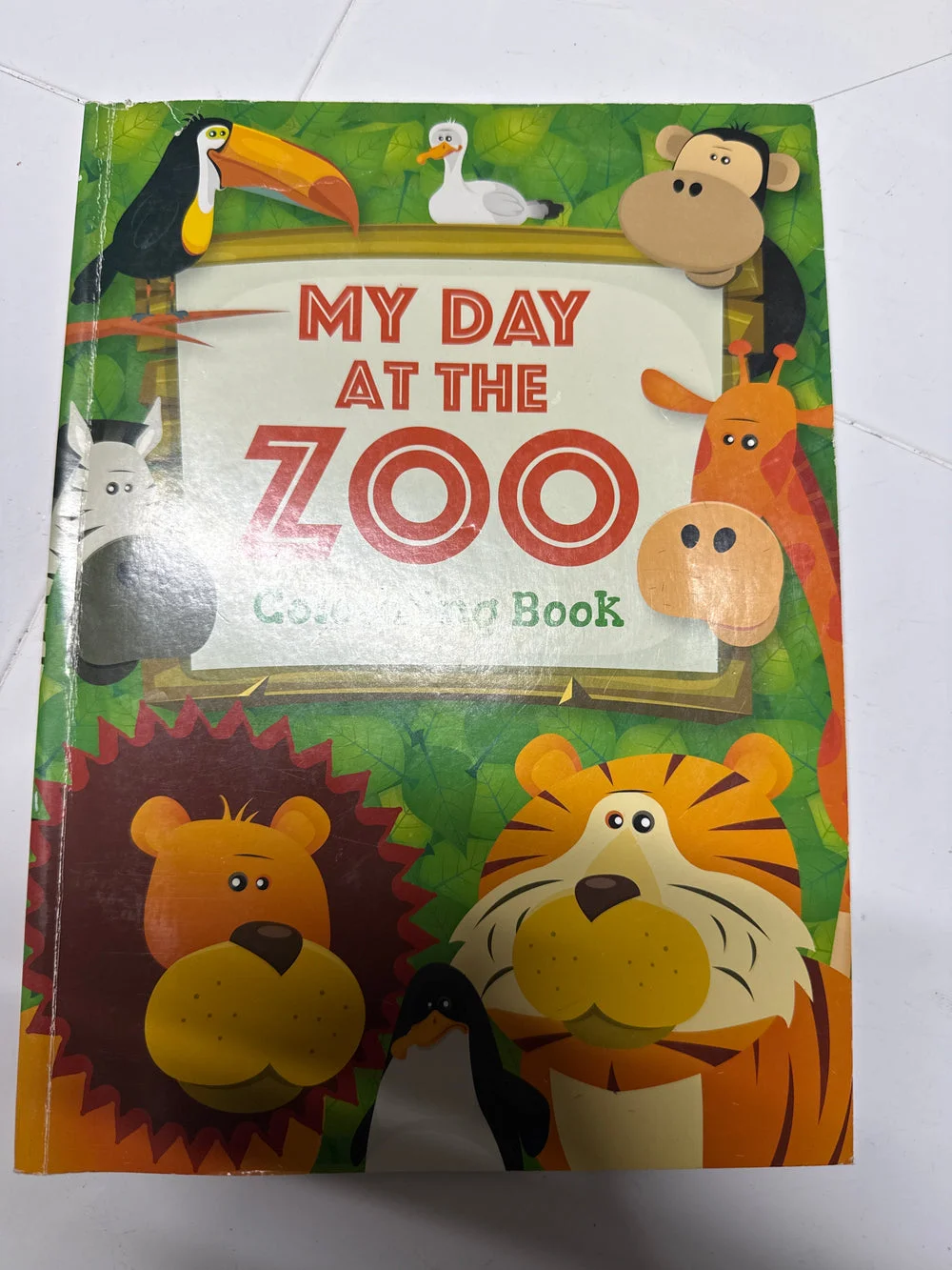 My Day at the Zoo Coloring Book