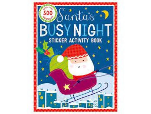 Santas Busy Night Sticker Activity Book