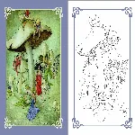 Vintage Fairies Colouring Book thumbnail 2